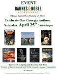 Barnes and Noble – Author event&nbsp;4-25-2015