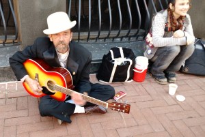 Guitarist and his accomplice