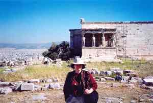 Greece--MJP on Acropolis