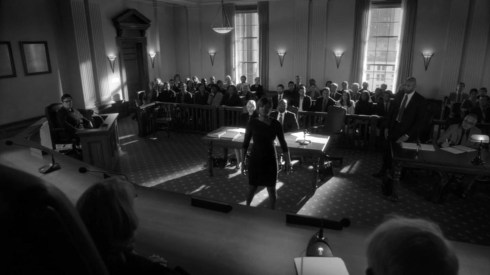 Fig 33 - Annalise arguing at the trial