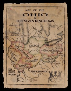 Map by Bryan G. McWhirter on the back of WITCHY WINTER