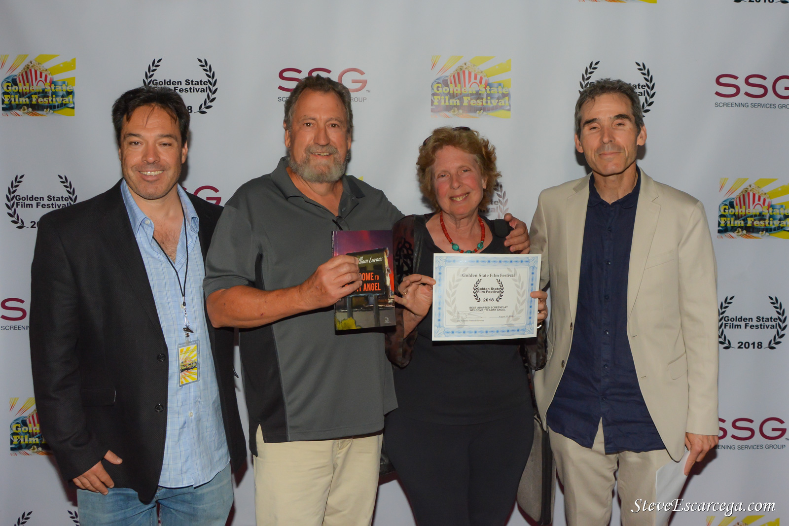 Golden State Film Festival - Receiving award